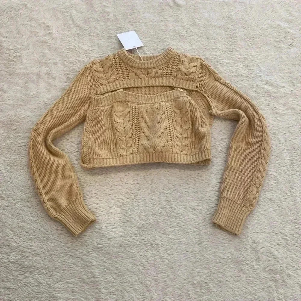 NWT Pistola Tan Esme 2 Piece Sweater